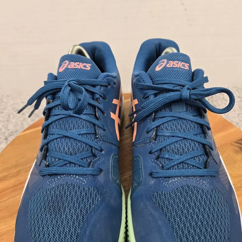 Asics Womens 10 Gel-Challenger 13 Clay Light Indigo Guava Tennis Court Shoe